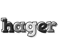 Hager night logo