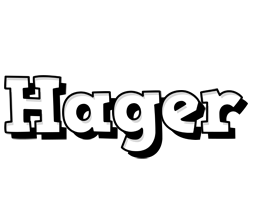 Hager snowing logo