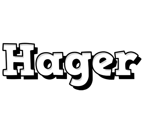 Hager snowing logo