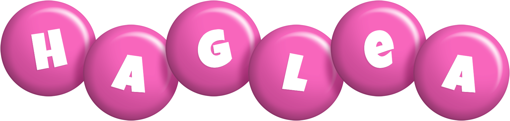 Haglea candy-pink logo