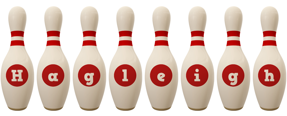 Hagleigh bowling-pin logo
