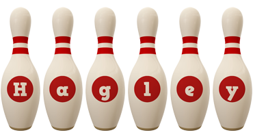 Hagley bowling-pin logo