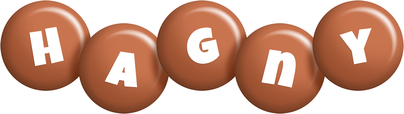 Hagny candy-brown logo