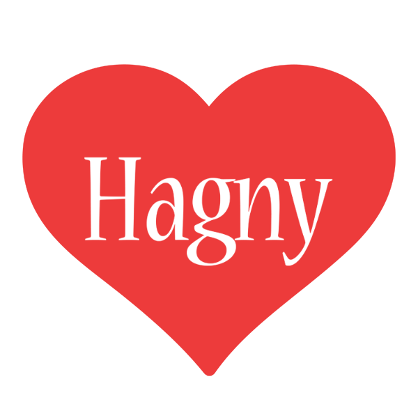 Hagny love logo