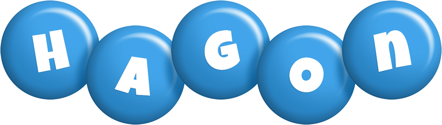 Hagon candy-blue logo