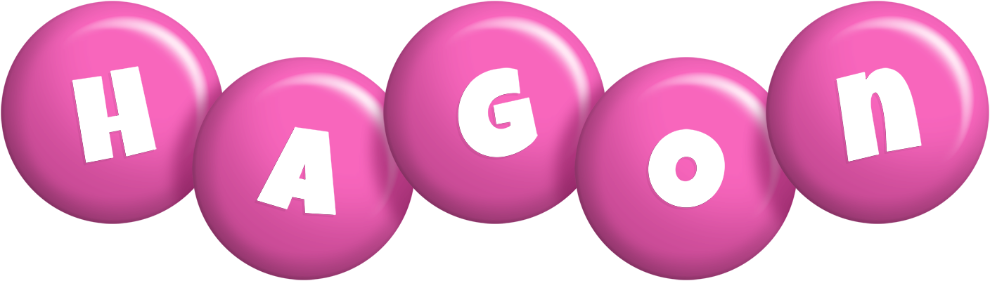 Hagon candy-pink logo