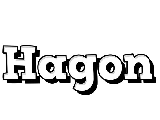 Hagon snowing logo