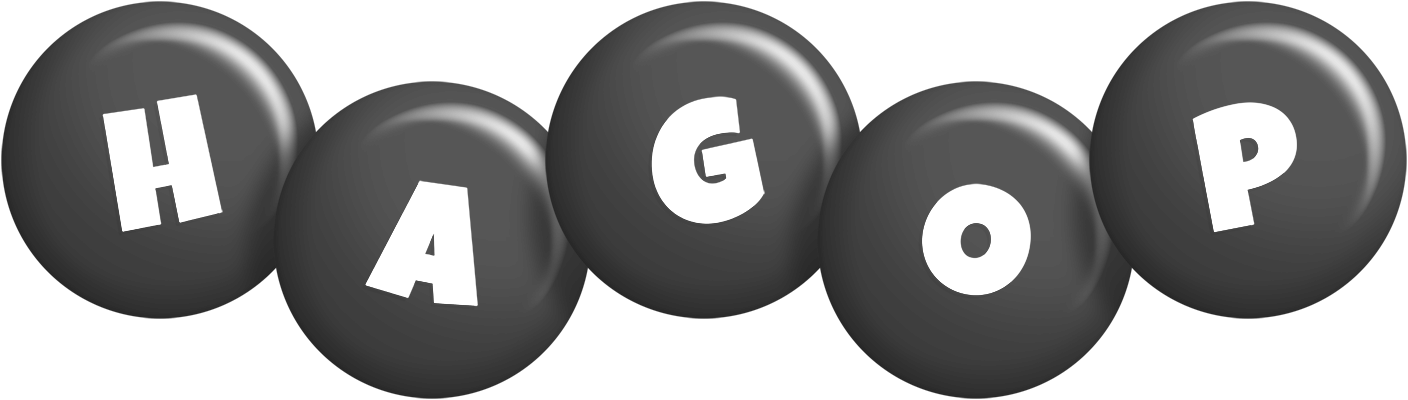 Hagop candy-black logo