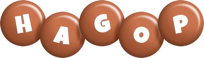 Hagop candy-brown logo