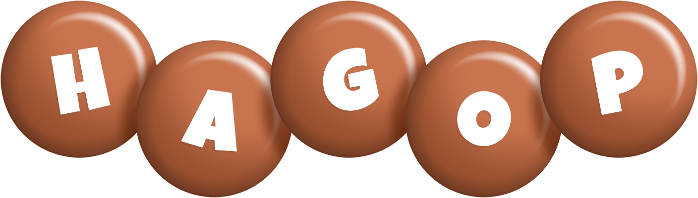 Hagop candy-brown logo