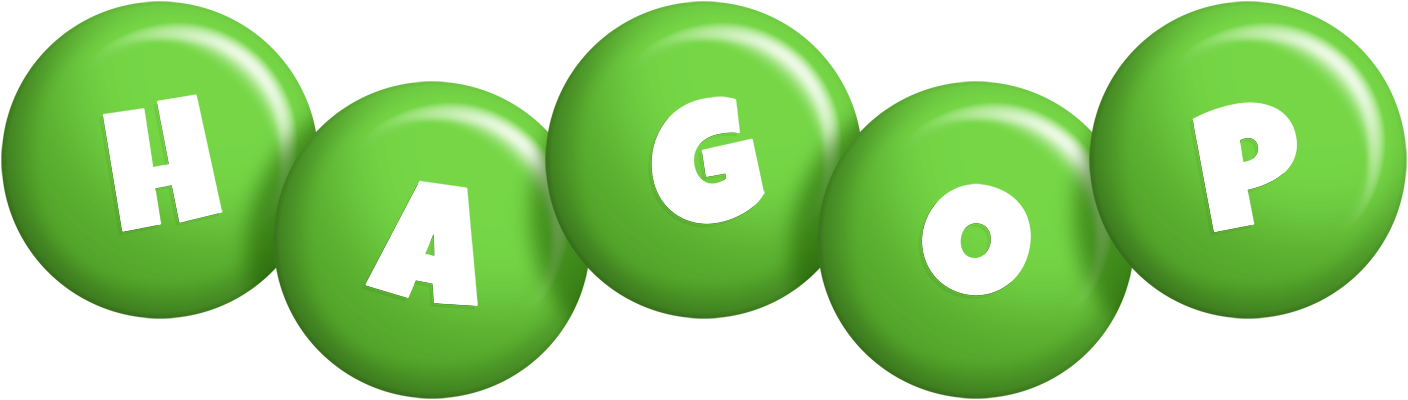 Hagop candy-green logo