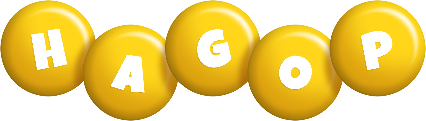 Hagop candy-yellow logo