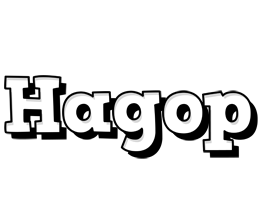 Hagop snowing logo