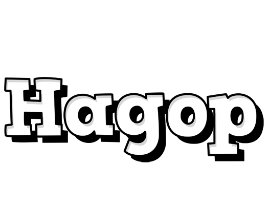 Hagop snowing logo