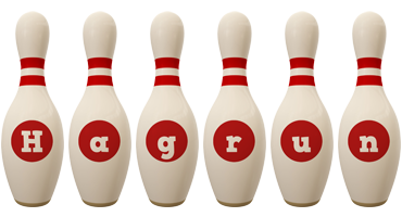 Hagrun bowling-pin logo