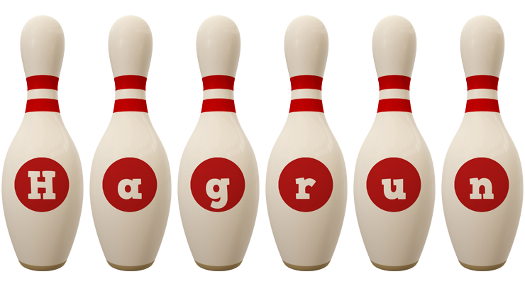 Hagrun bowling-pin logo