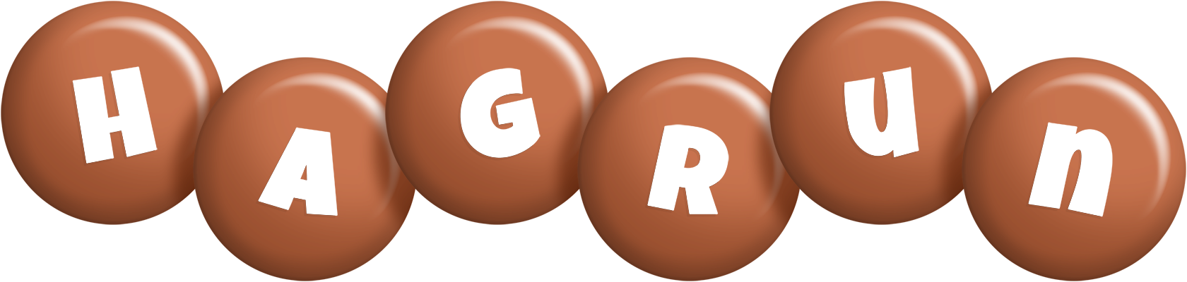 Hagrun candy-brown logo