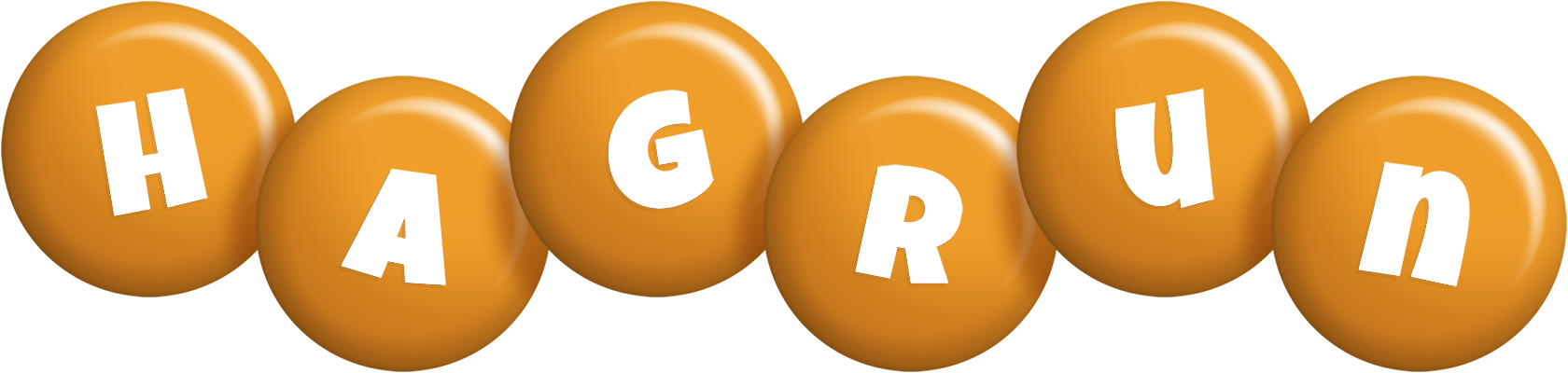 Hagrun candy-orange logo