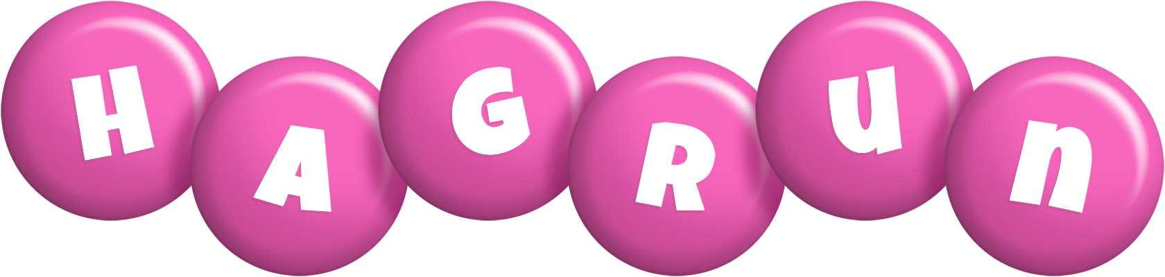 Hagrun candy-pink logo