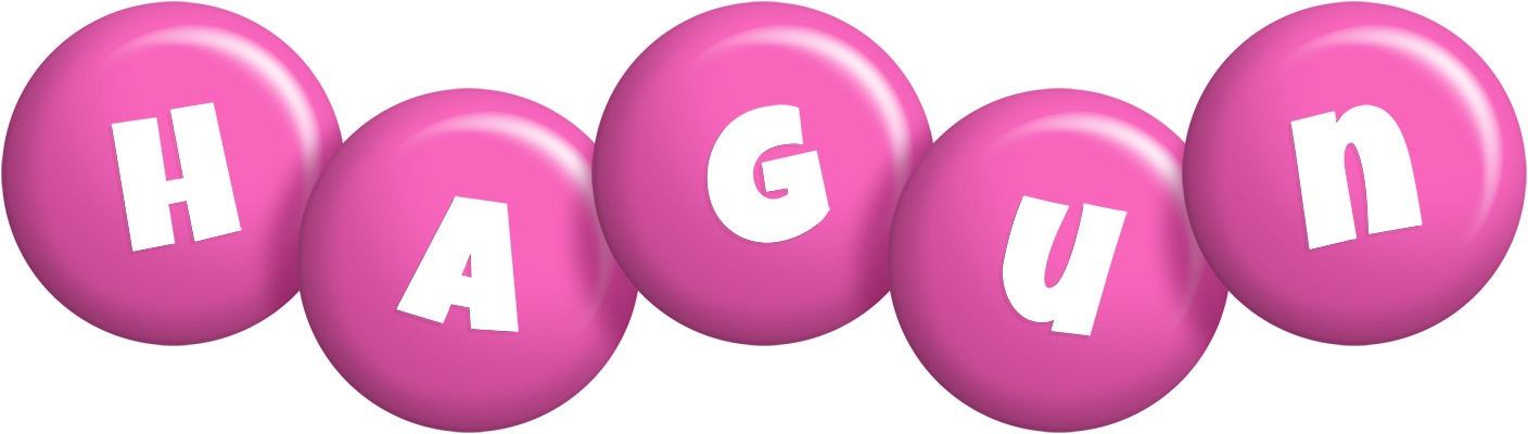 Hagun candy-pink logo