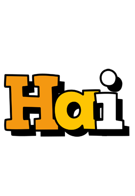 Hai cartoon logo