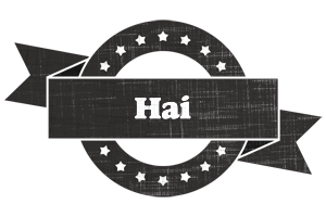 Hai grunge logo