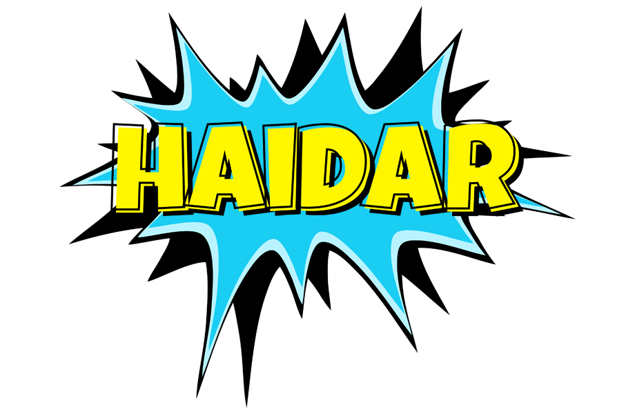 Haidar amazing logo