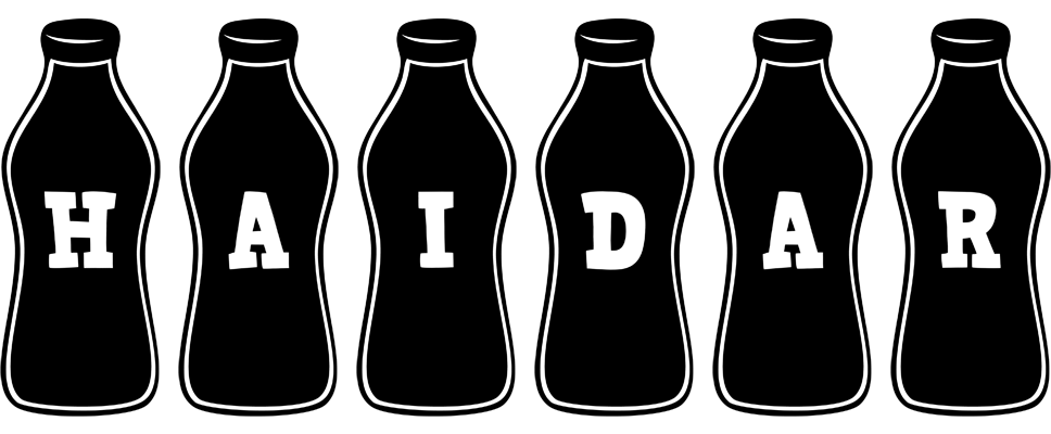 Haidar bottle logo
