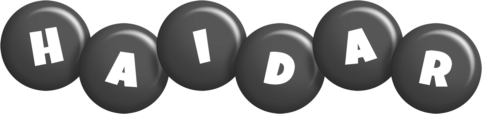 Haidar candy-black logo