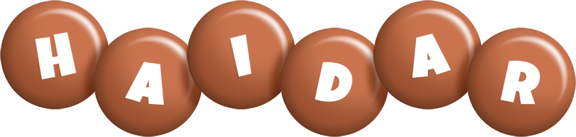 Haidar candy-brown logo