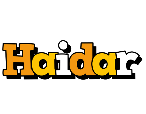 Haidar cartoon logo