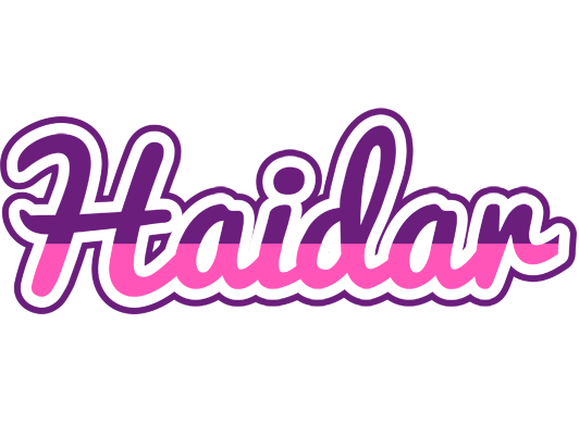 Haidar cheerful logo
