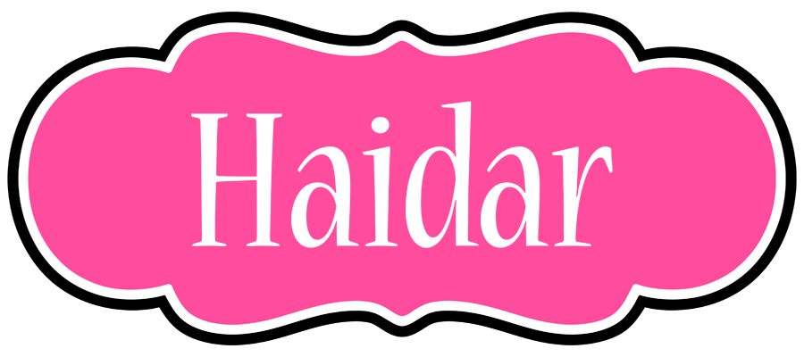 Haidar invitation logo