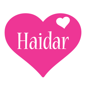 Haidar love-heart logo