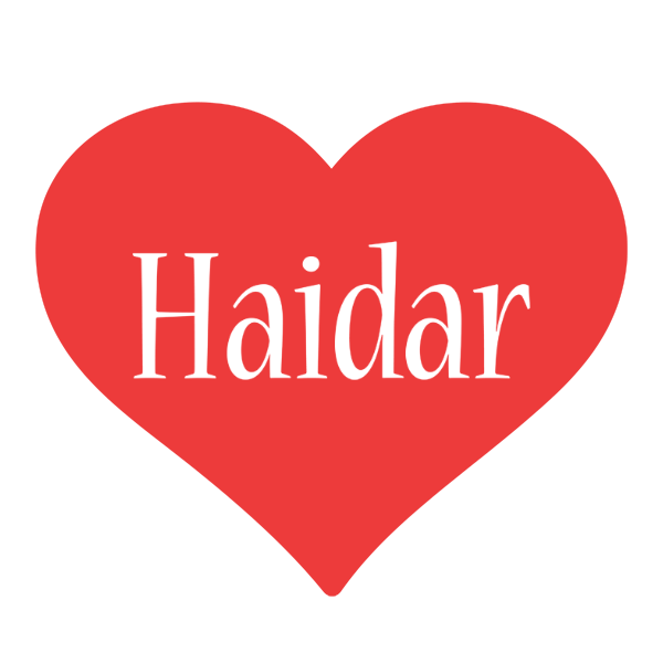 Haidar love logo
