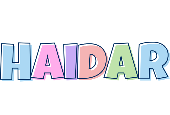Haidar pastel logo