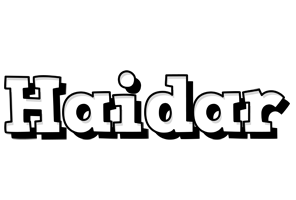 Haidar snowing logo