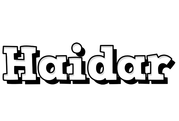 Haidar snowing logo