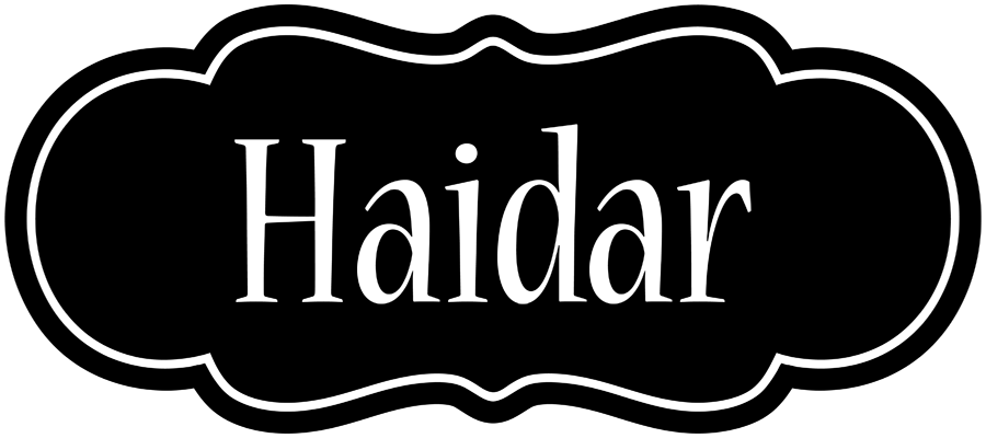 Haidar welcome logo