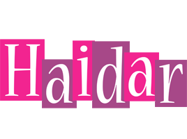 Haidar whine logo