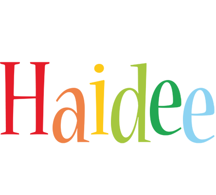 Haidee birthday logo