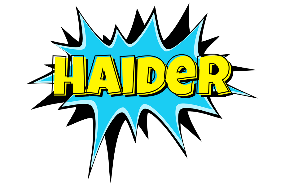 Haider amazing logo
