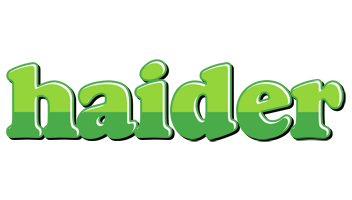 Haider apple logo