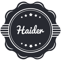 Haider badge logo