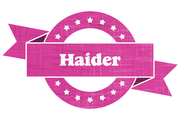 Haider beauty logo