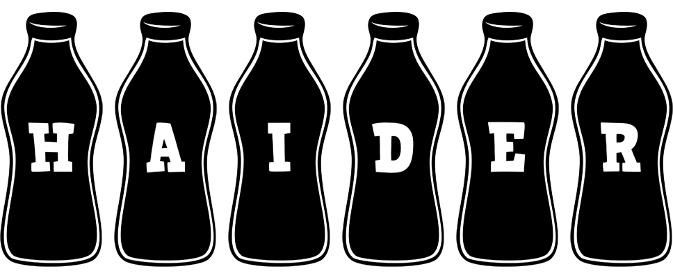 Haider bottle logo