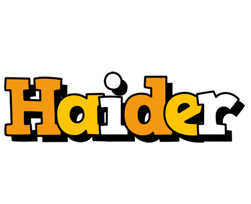 Haider cartoon logo