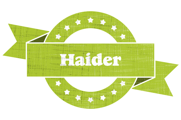 Haider change logo