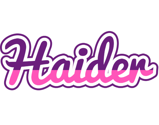 Haider cheerful logo