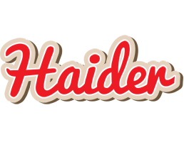 Haider chocolate logo
